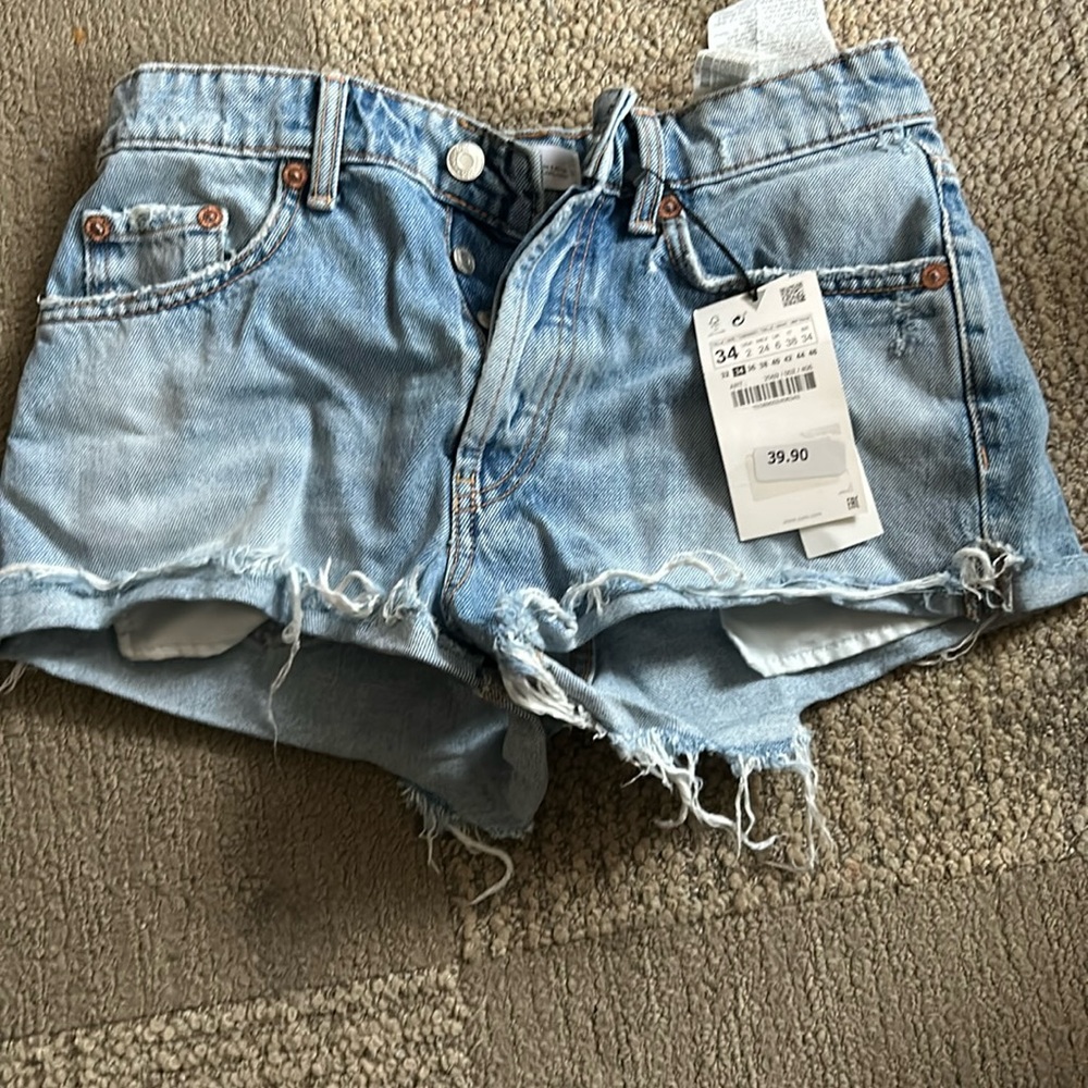 Zara denim shorts